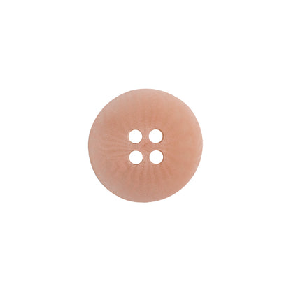 Transparent and Peach Swirls 4-Hole Low Convex Top Button - 24L/15mm Detail