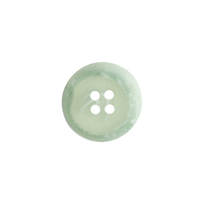 Transparent and Peridot Swirl 4-Hole Low Convex Button - 24L/15mm