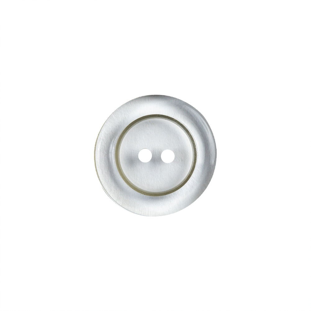 Transparent 2-Hole Tire Shaped Rim Button - 24L/15mm
