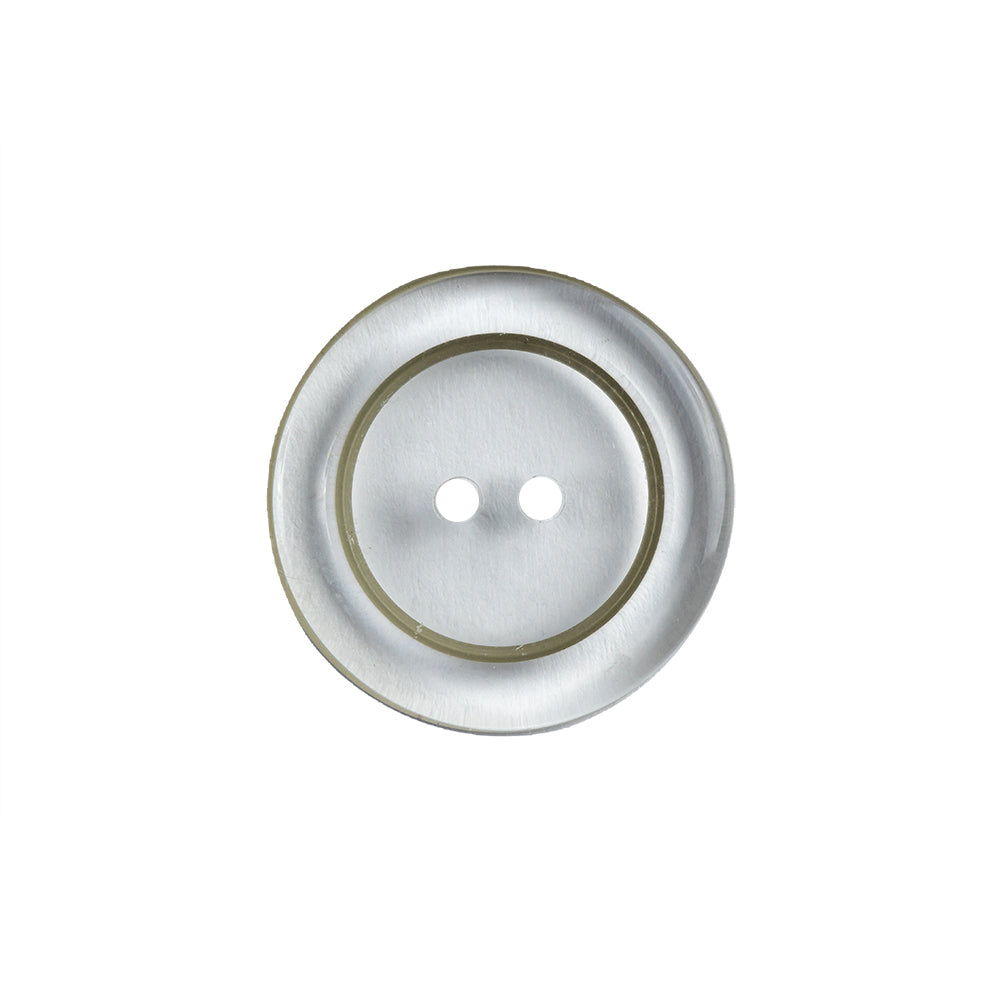 Transparent 2-Hole Tire Shaped Rim Button - 32L/20mm