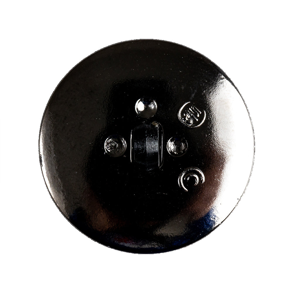 Black and Gunmetal 2-Piece Cone-Shaped Shank Back Button - 45L/29mm Detail