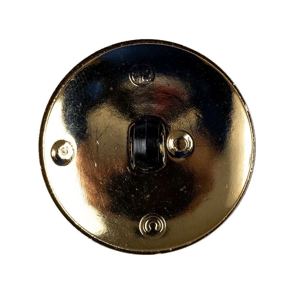 Black and Gold 2-Piece Cone-Shaped Shank Back Button - 45L/29mm Detail