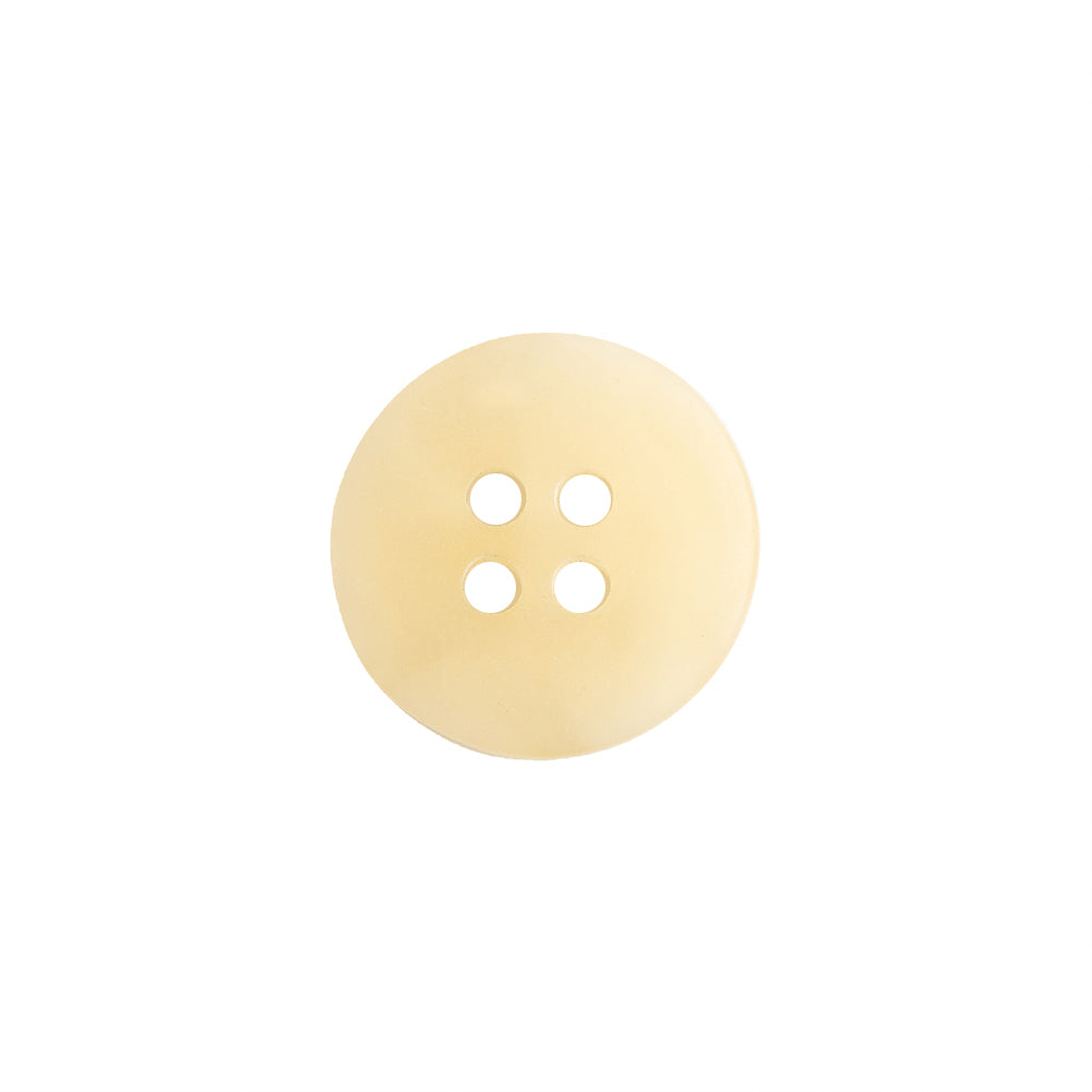 Ivory Translucent Splatter and Swirl 4-Hole Plastic Saucer Button - 24L/15mm Drape
