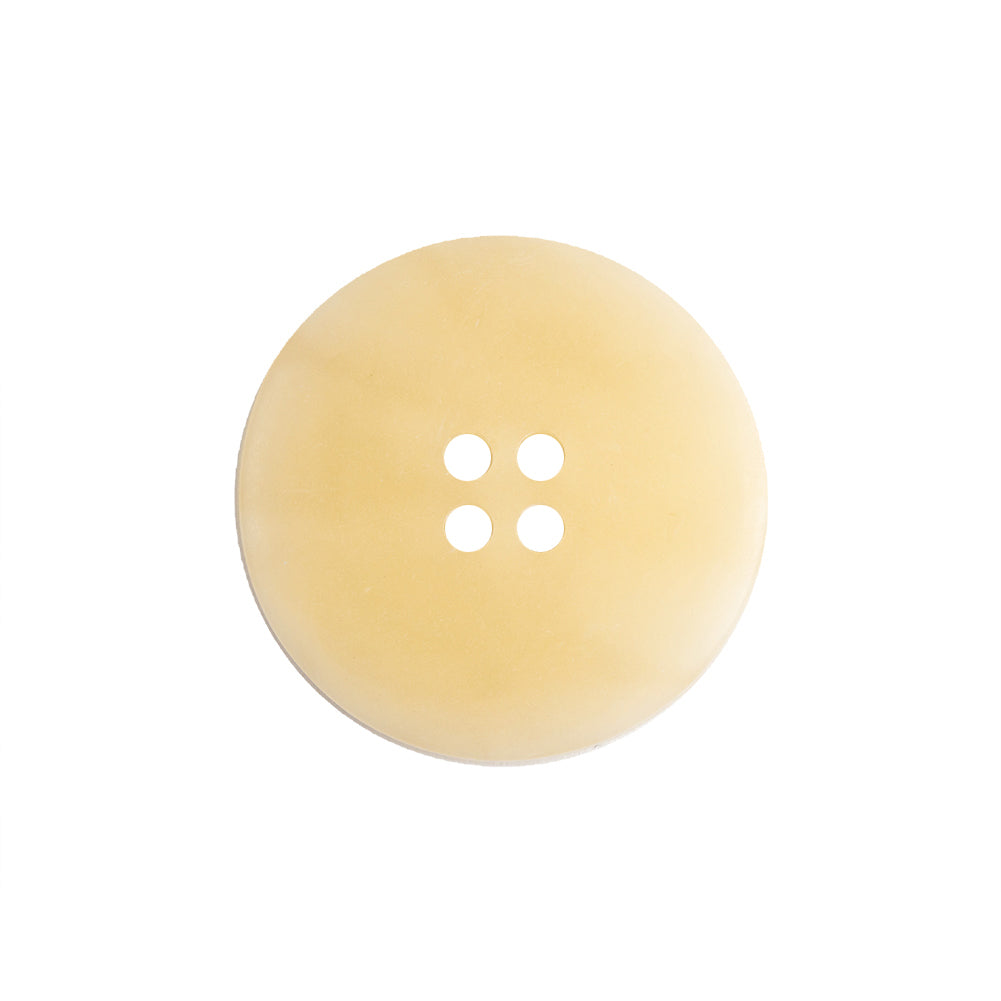 Ivory Translucent Splatter and Swirl 4-Hole Plastic Saucer Button - 40L/25.5mm Drape