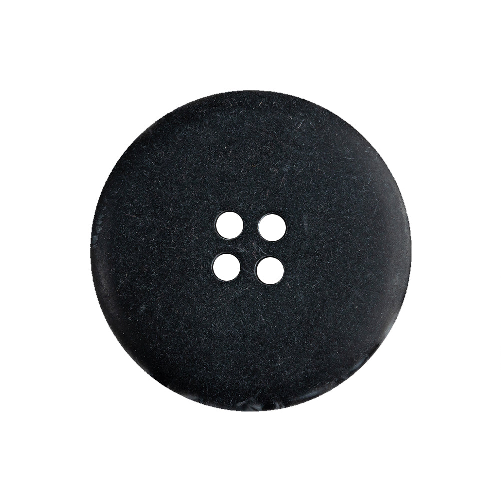Raven Translucent Splatter and Swirl 4-Hole Plastic Saucer Button - 40L/25.5mm Drape
