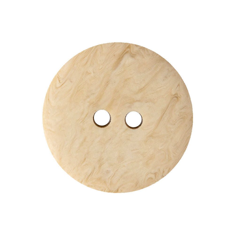 Tan and Toffee 2-Hole Low Convex Button - 40L/25.5mm Drape