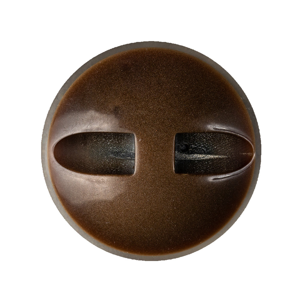 Brown Iridescent Swirls Self Shank Back Button - 44L/28mm Drape