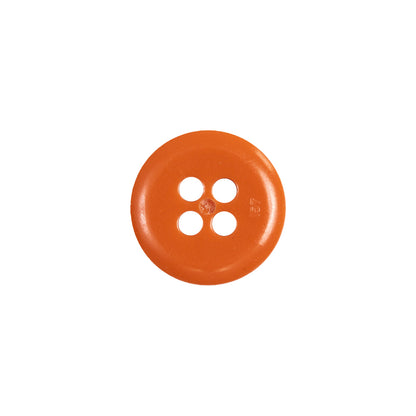 Orange 4-Hole Plastic Button - 22L/14mm Detail