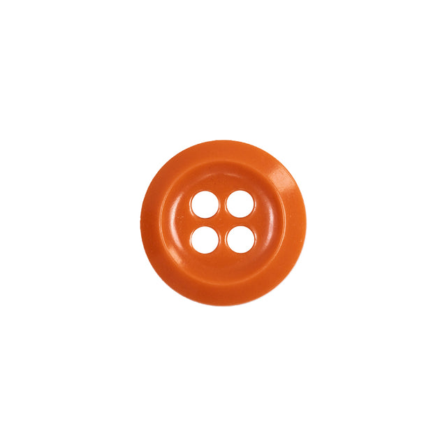 Orange 4-Hole Plastic Button - 22L/14mm