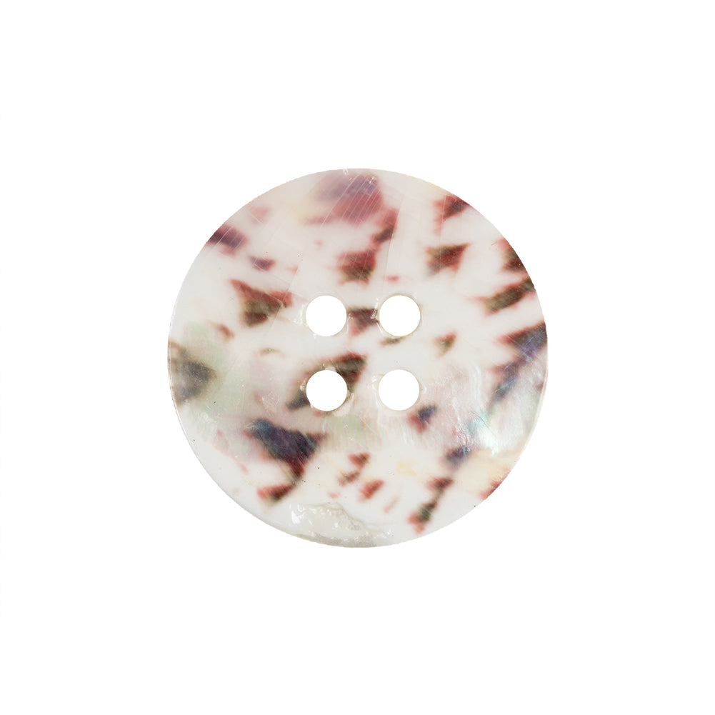 Afterglow Iridescent 4-Hole Shell Button - 36L/23mm Detail