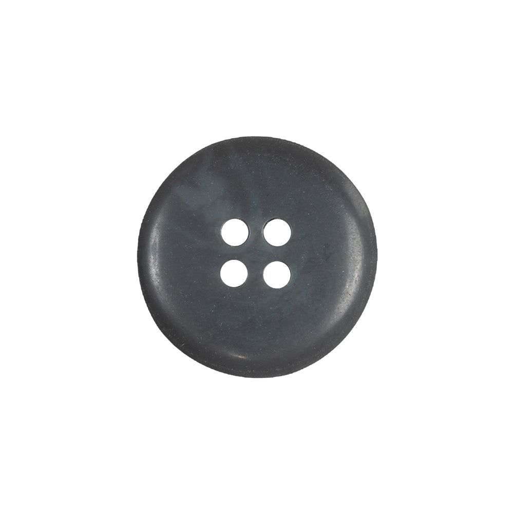Gray Matte 4-Hole Tire Rimmed Plastic Button - 32L/20mm Drape