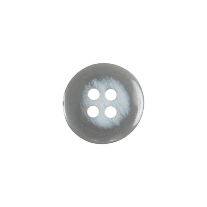 Matte Frost Gray 4-Hole Shallow Plate Plastic Button - 24L/15mm Drape