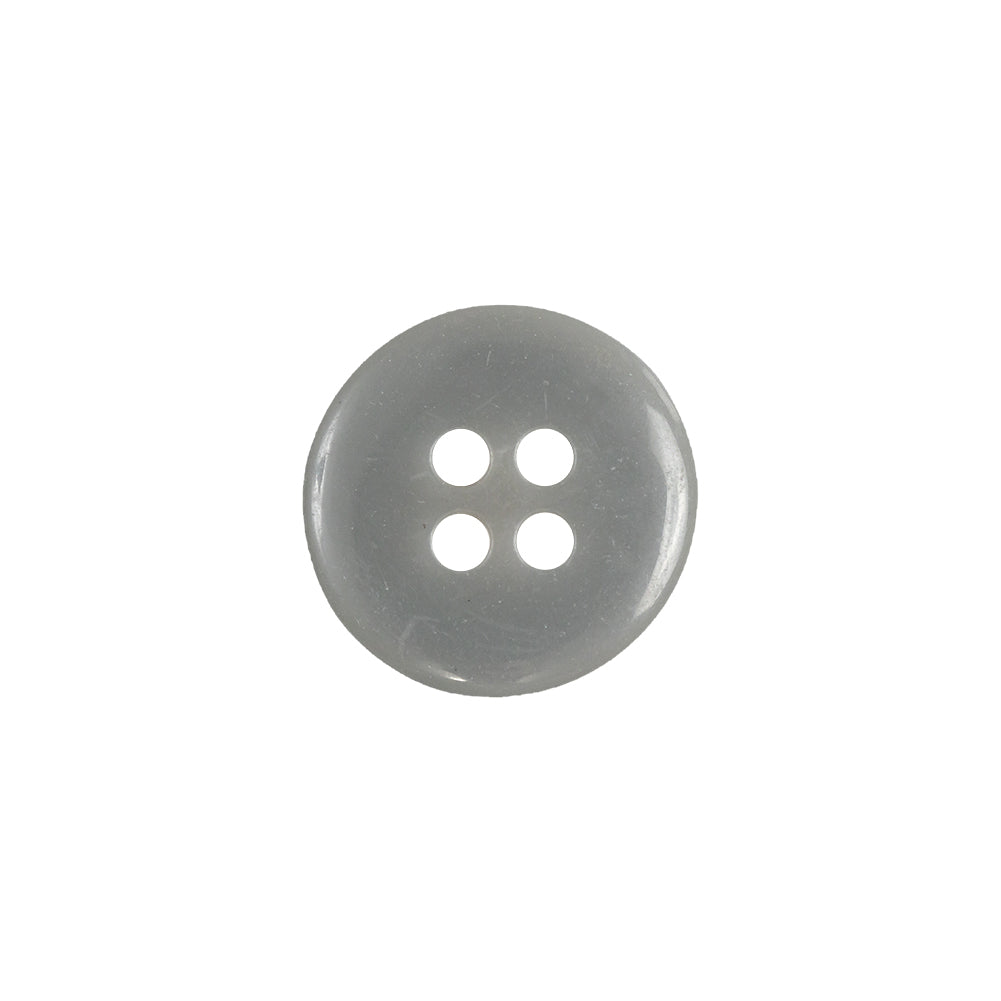 Matte Frost Gray 4-Hole Plastic Button - 24L/15mm Detail