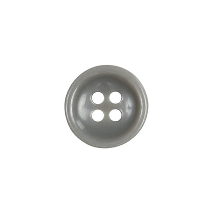 Matte Frost Gray 4-Hole Plastic Button - 24L/15mm