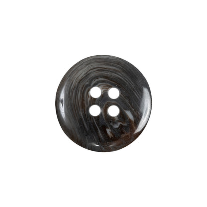 After Dark and White Translucent Swirl 4-Hole Plastic Button - 32L/20mm Detail