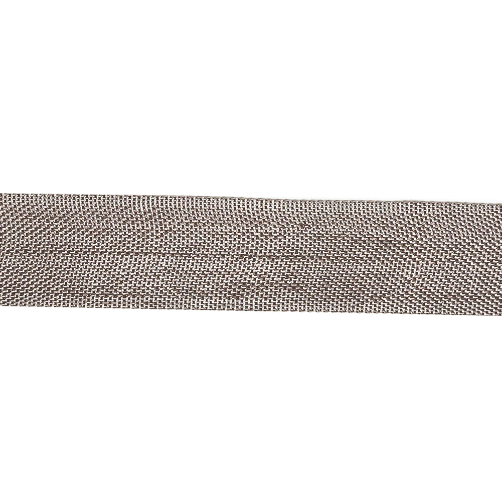 Desert Taupe Woven Edge Rayon Seam Binding - 0.6" Detail