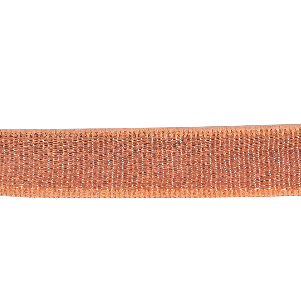 Orange Satin Faced Knit Elastic - 0.375" Detail