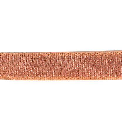 Orange Satin Faced Knit Elastic - 0.375" Detail