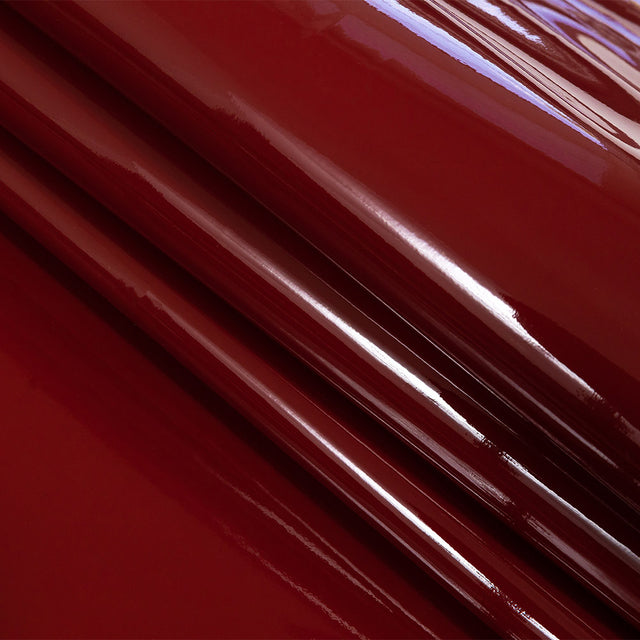 Faux Patent Leather Vinyl - Wine - Brevetto Collection