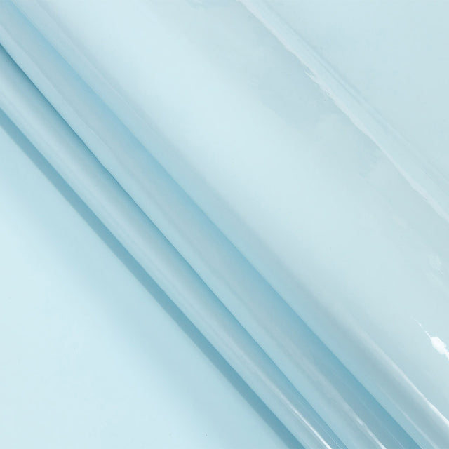 Faux Patent Leather Vinyl - Pale Blue - Brevetto Collection