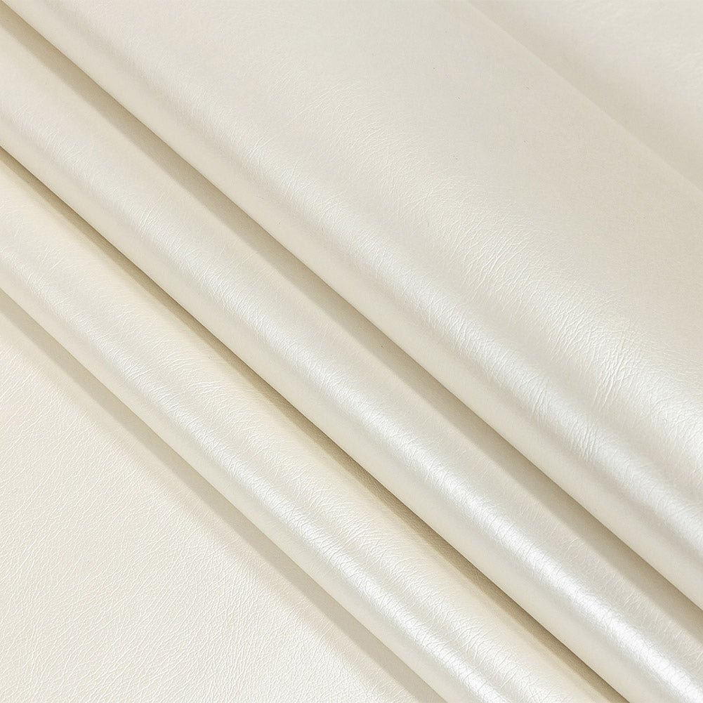 Pearlized Faux Leather - Bone - Mae Collection