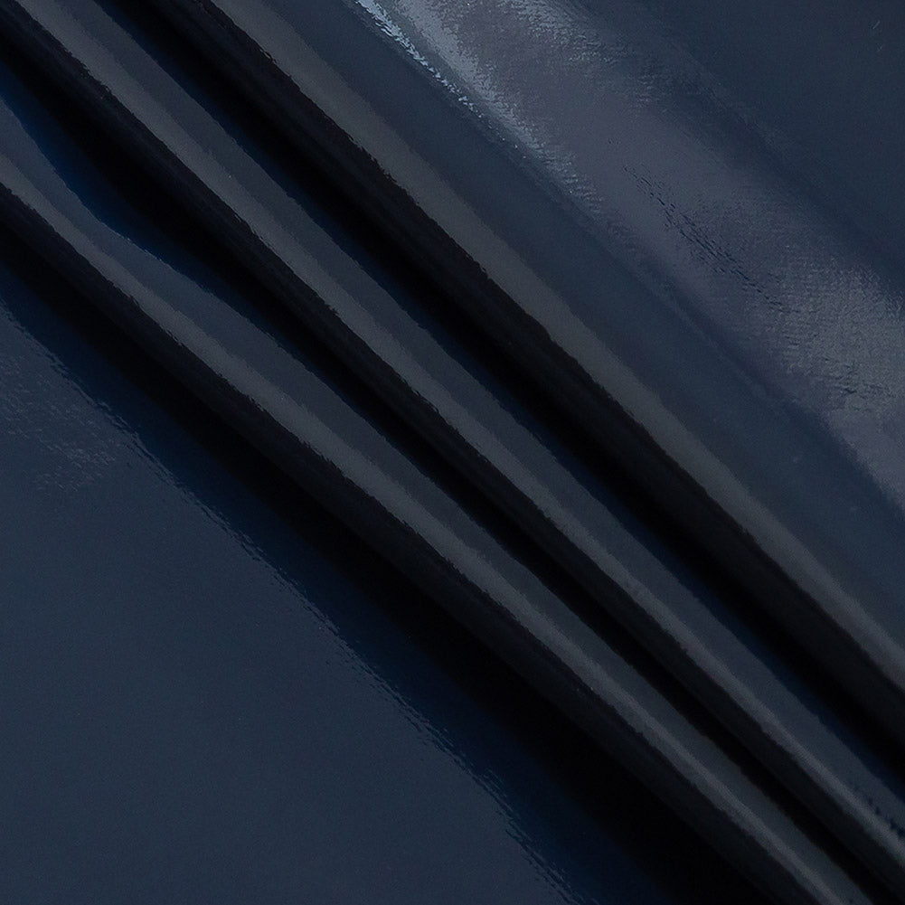 Lightweight Faux Patent Leather - Navy - Fortaleza Collection