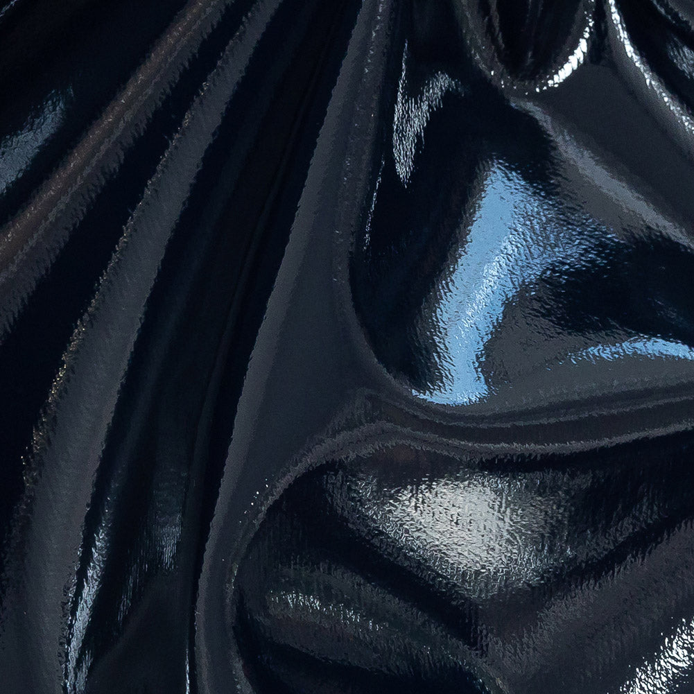 Lightweight Faux Patent Leather - Navy - Fortaleza Collection