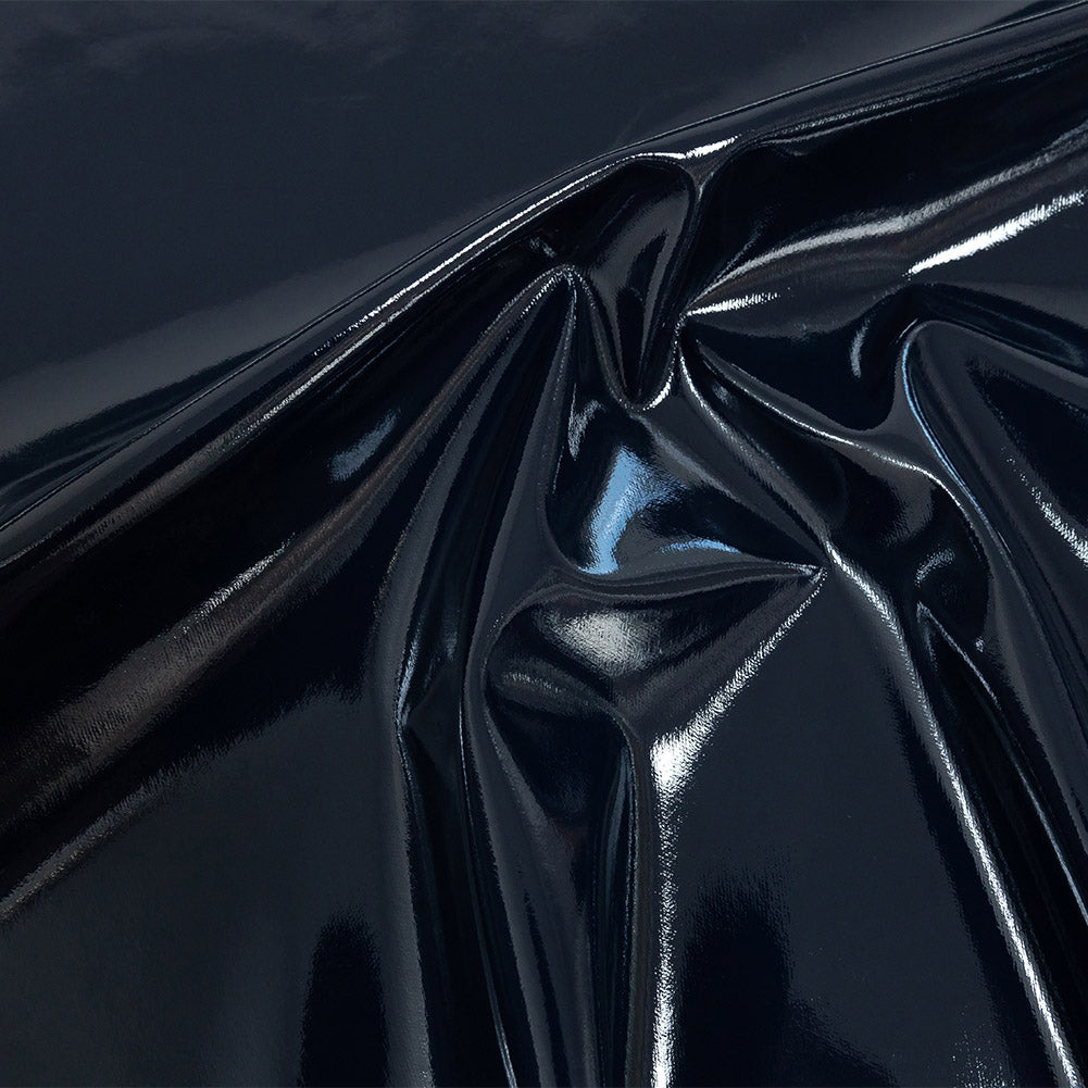 Lightweight Faux Patent Leather - Navy - Fortaleza Collection