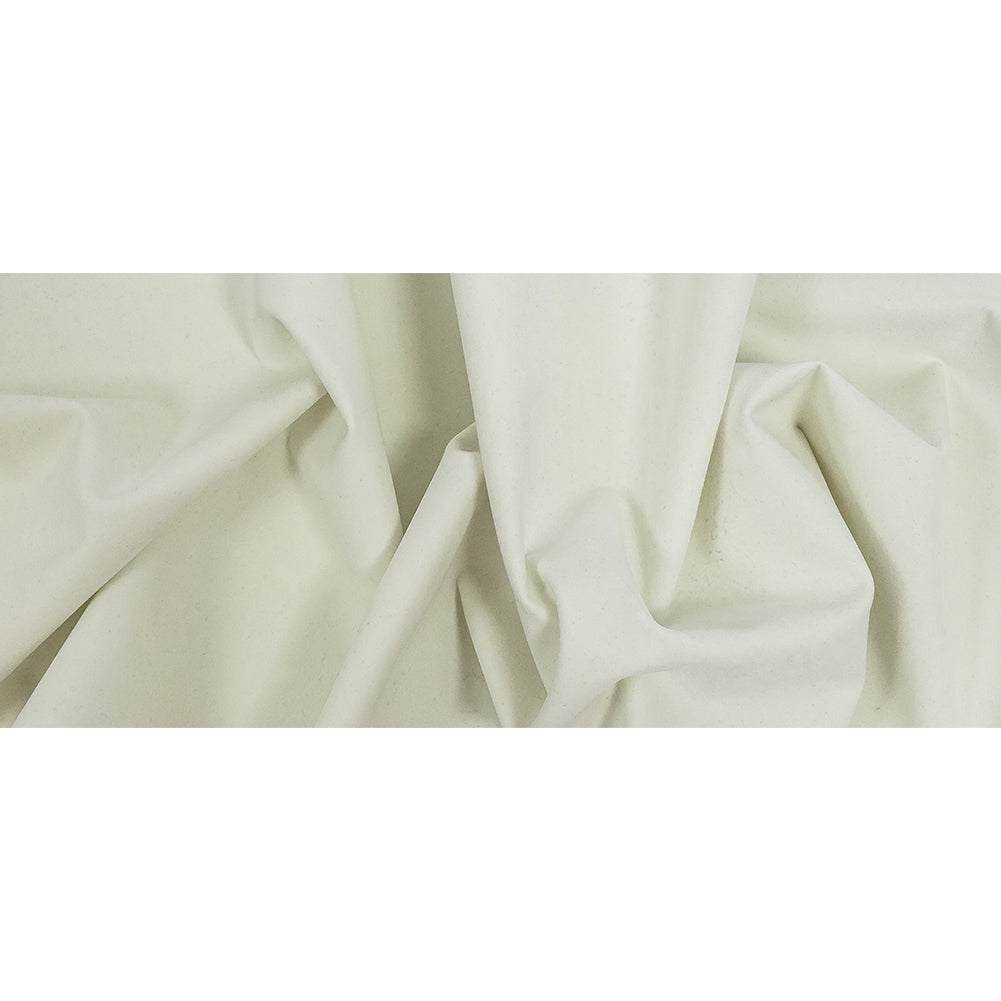 Flocking Faux Suede - White - Full