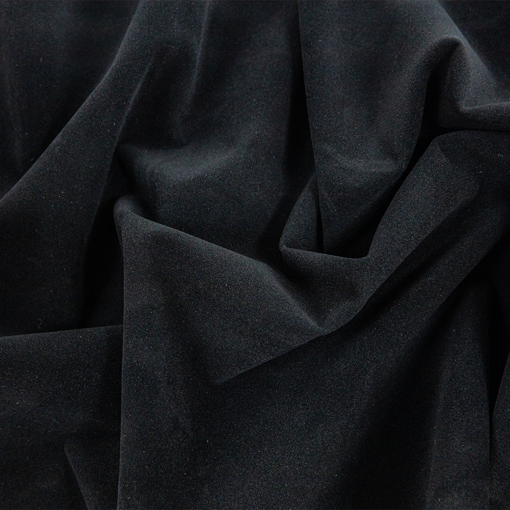 Flocking Faux Suede - Black