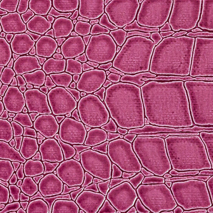 Faux Crocodile Patent Leather - Dark Pink - Brisbane Collection