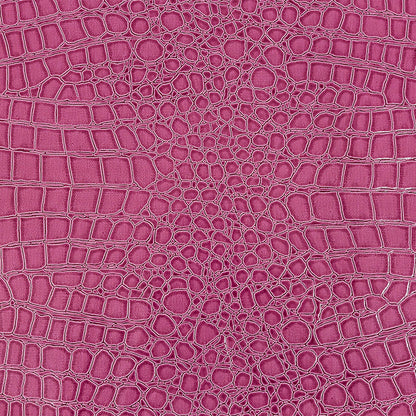 Faux Crocodile Patent Leather - Dark Pink - Brisbane Collection