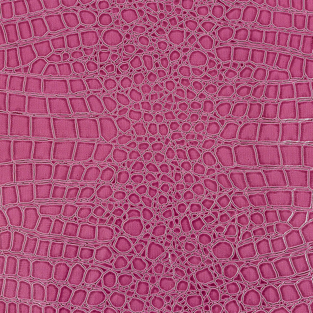 Faux Crocodile Patent Leather - Dark Pink - Brisbane Collection
