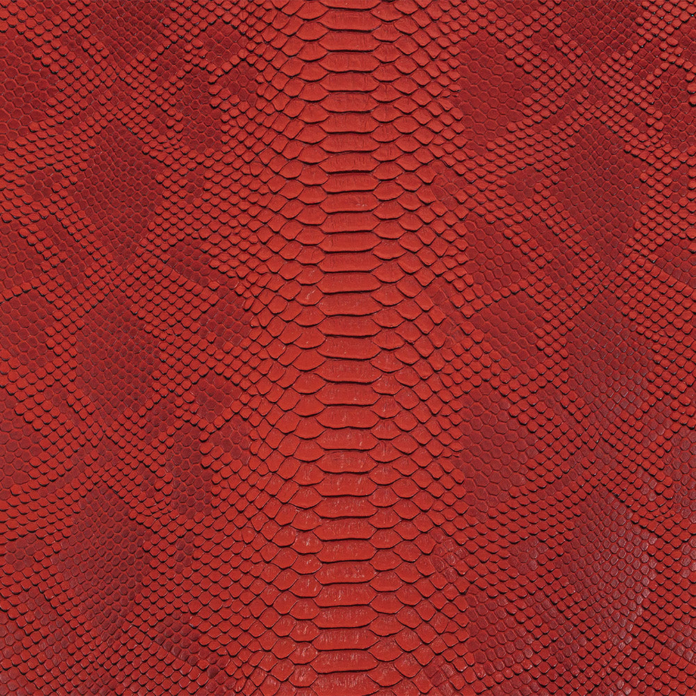 Python Embossed Vinyl - Pompeian Red
