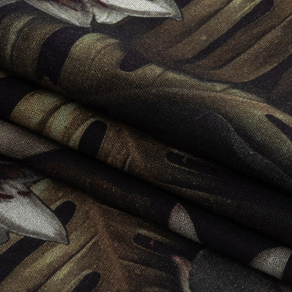 Mercerized Organic Egyptian Cotton Voile - Shadow Lilies - Toulouse Collection