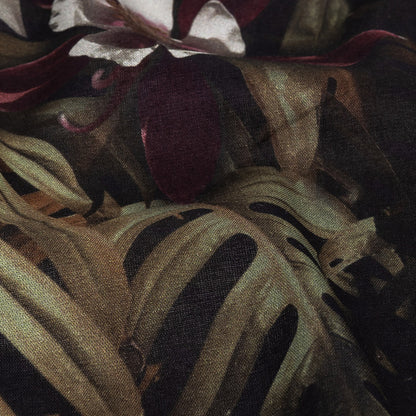Mercerized Organic Egyptian Cotton Voile - Shadow Lilies - Toulouse Collection
