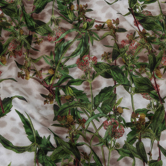 Mercerized Organic Egyptian Cotton Voile - Misty Foliage - Toulouse Collection