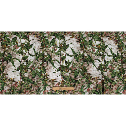 Mercerized Organic Egyptian Cotton Shirting - Misty Foliage - Ravello Collection