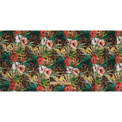 Algodón egipcio orgánico mercerizado para camisería - Follaje y fauna - Colección Ravello