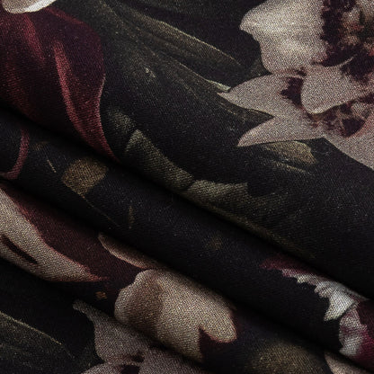 Organic Viscose Batiste - Shadow Lilies - Loreto Collection
