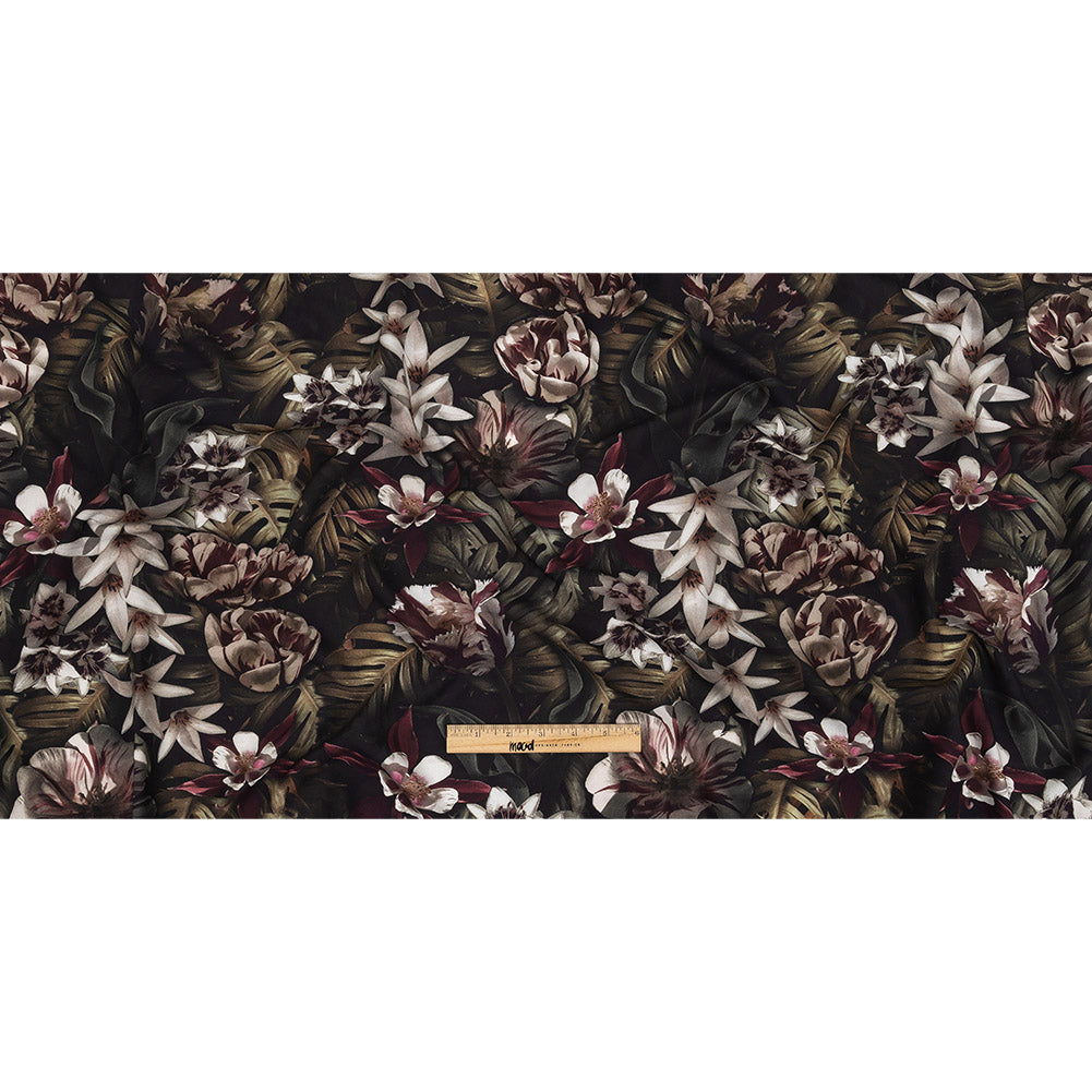 Organic Viscose Batiste - Shadow Lilies - Loreto Collection