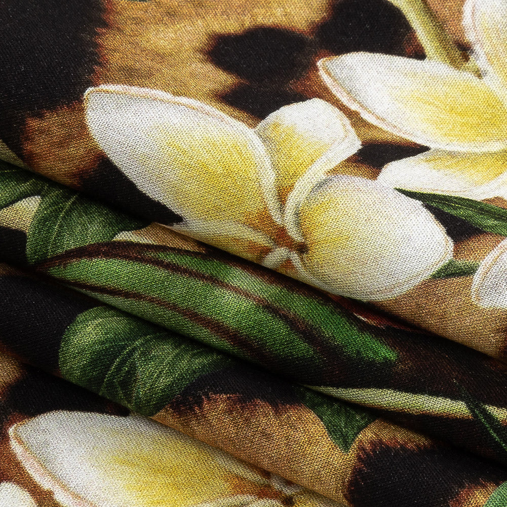 Organic Viscose Batiste - Floral and Fauna - Loreto Collection - Folded