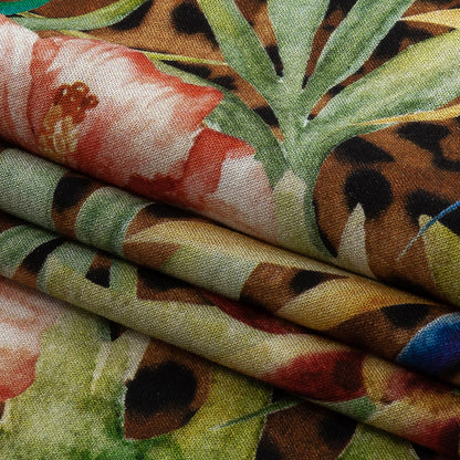 Organic Viscose Batiste - Foliage and Fauna - Loreto Collection
