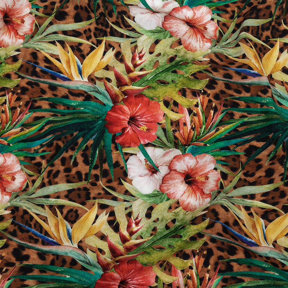 Organic Viscose Batiste - Foliage and Fauna - Loreto Collection