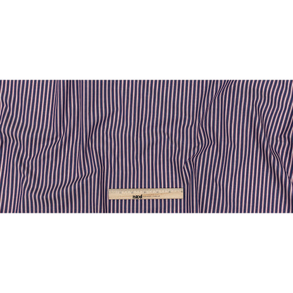 Red, White, and Blue Striped Cotton Shirting Full