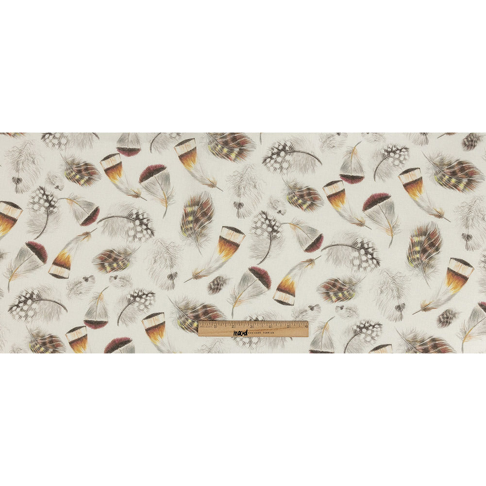 Floating Feathers Printed Linen Woven Full