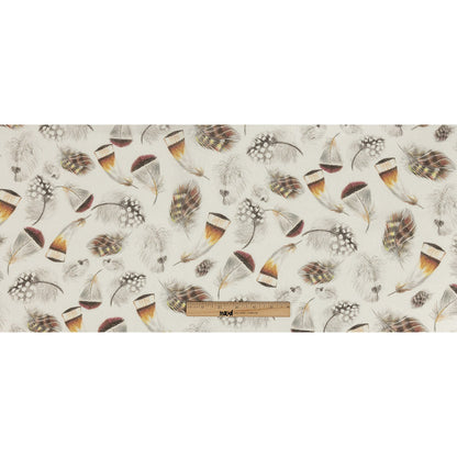 Floating Feathers Printed Linen Woven Full