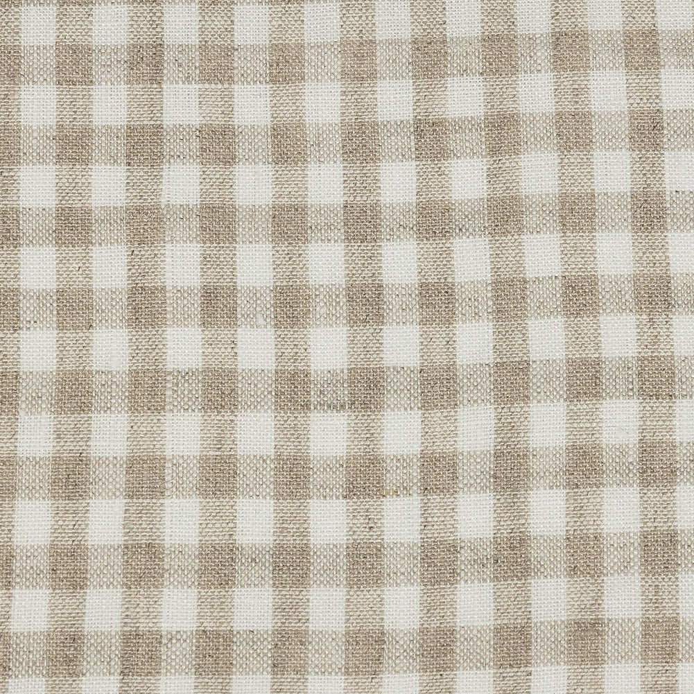 Linen Gingham - Natural and White - Torres Collection Full