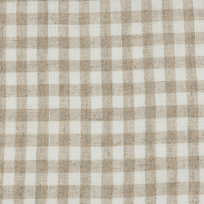 Linen Gingham - Natural and White - Torres Collection Full