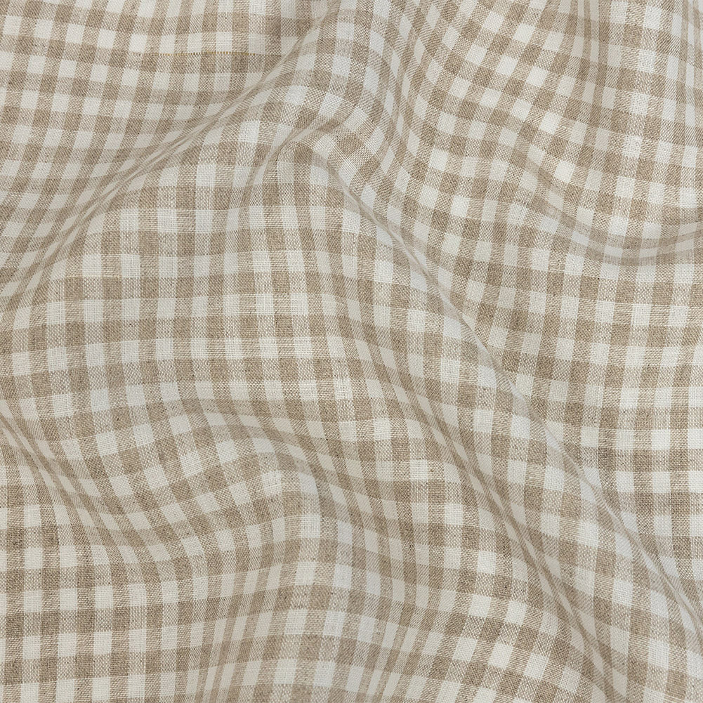 Linen Gingham - Natural and White - Torres Collection